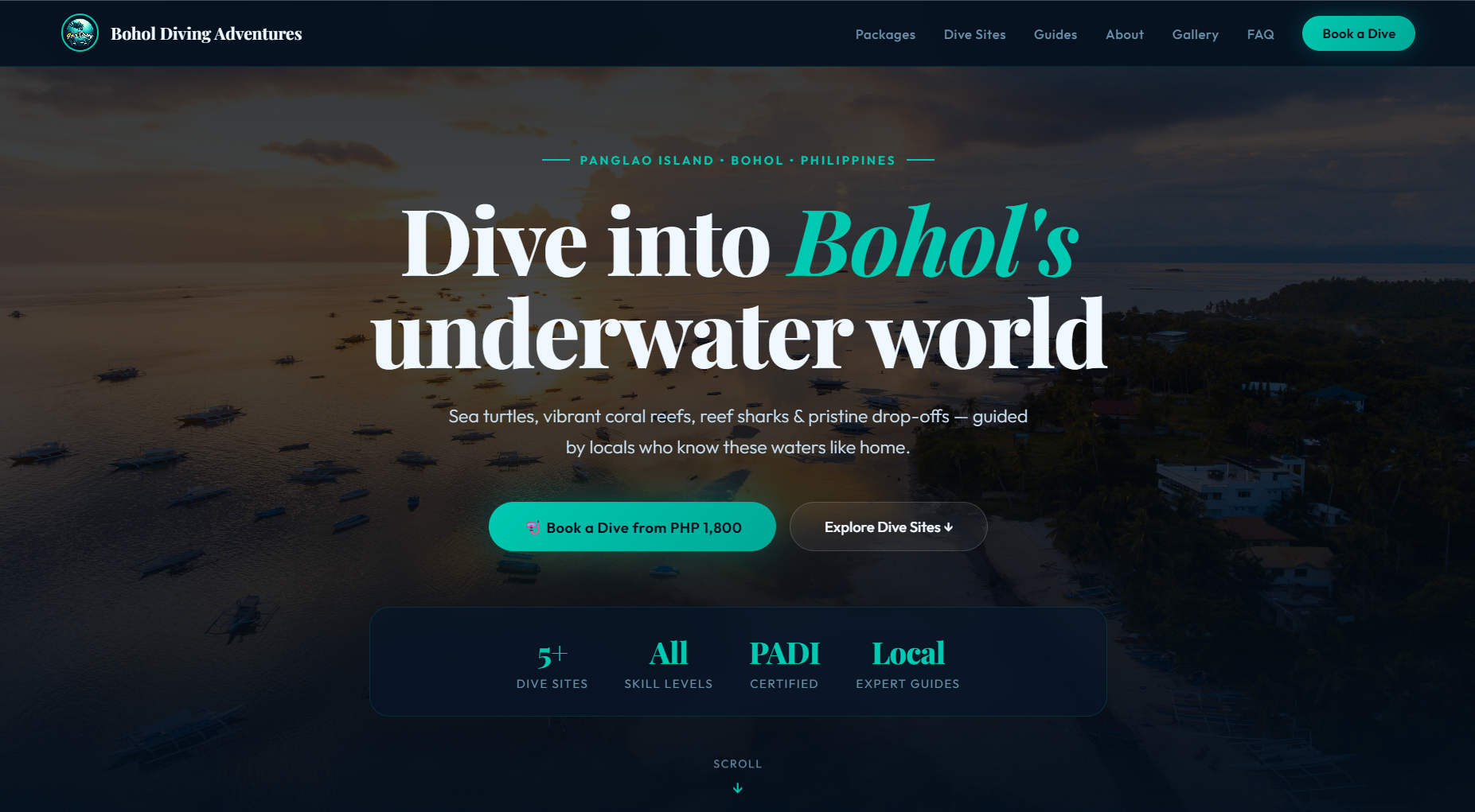 Bohol Diving Adventures — scuba diving Philippines