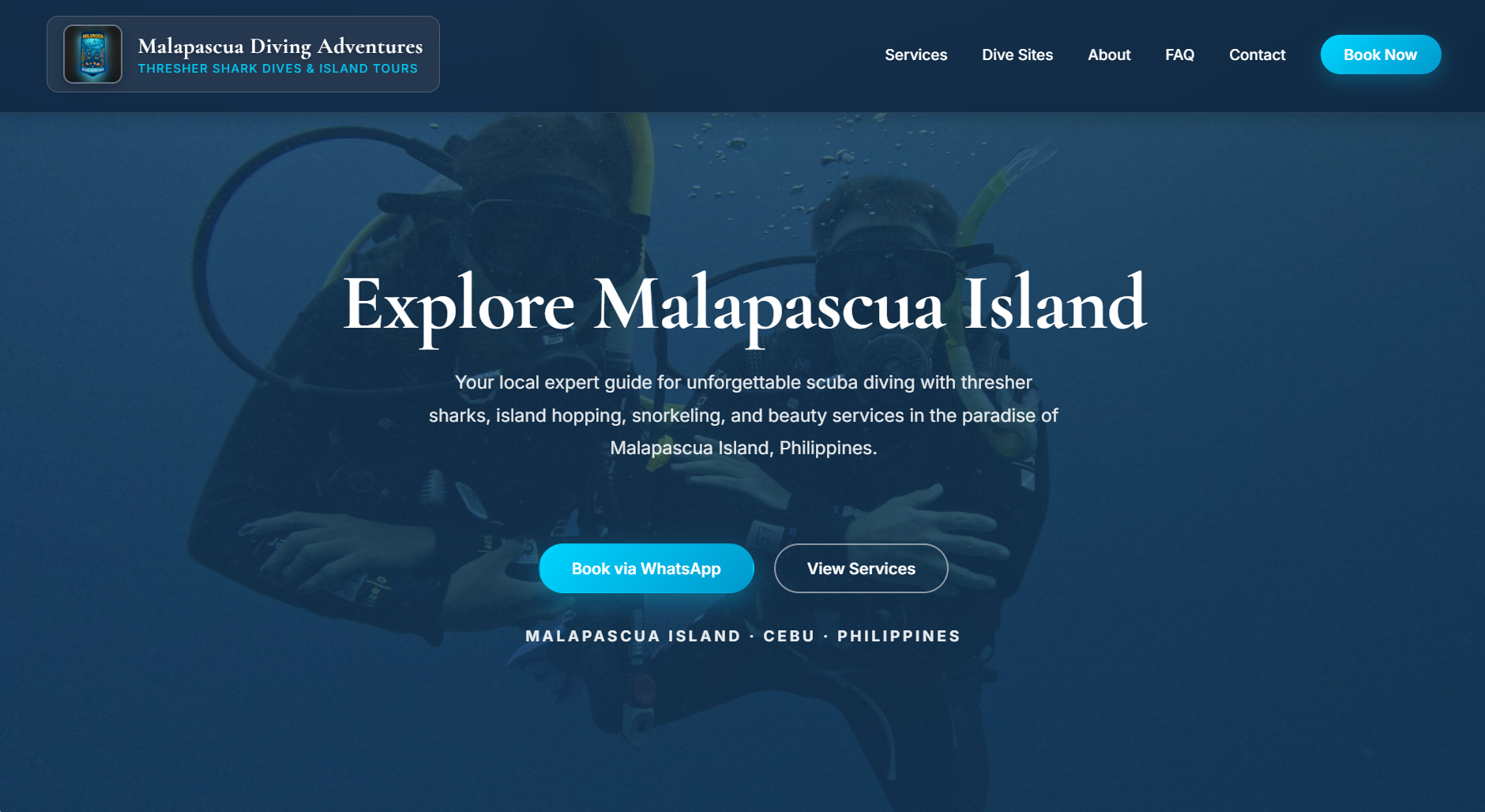Malapascua Diving Adventures — thresher shark dives Cebu